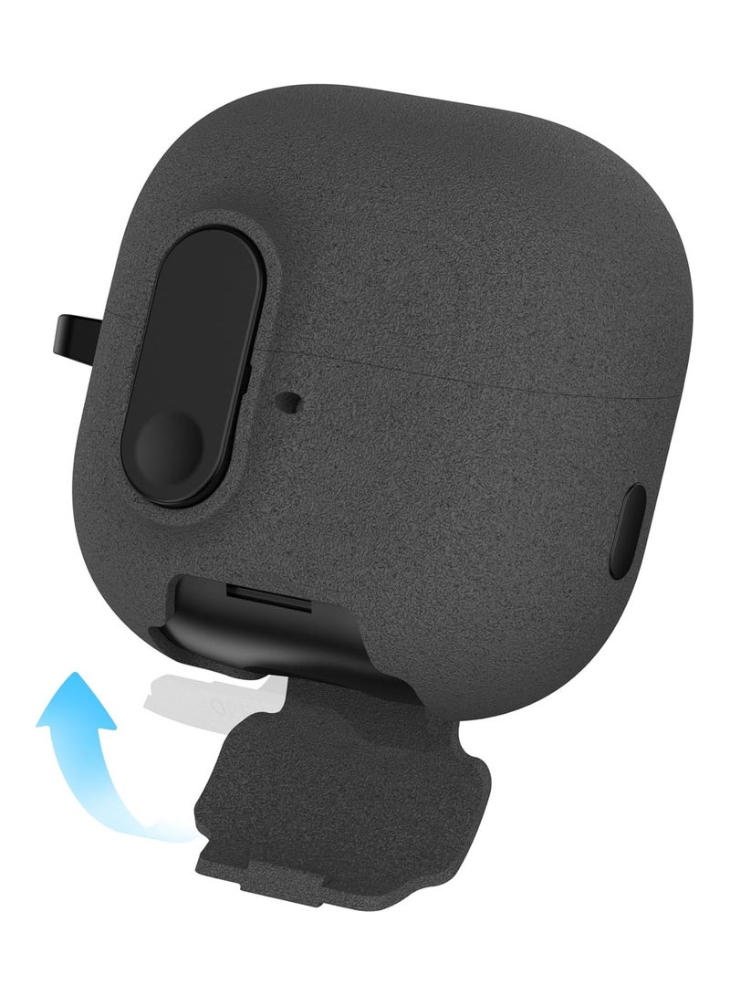 Adando Modern Lock Case for HUAWEI FreeClip 2 Cover, Mil-Rugged Protection with Secure Lock Shockproof Protective Case Cover for HUAWEI FreeClip 2 2025 (Grey) - Image 5